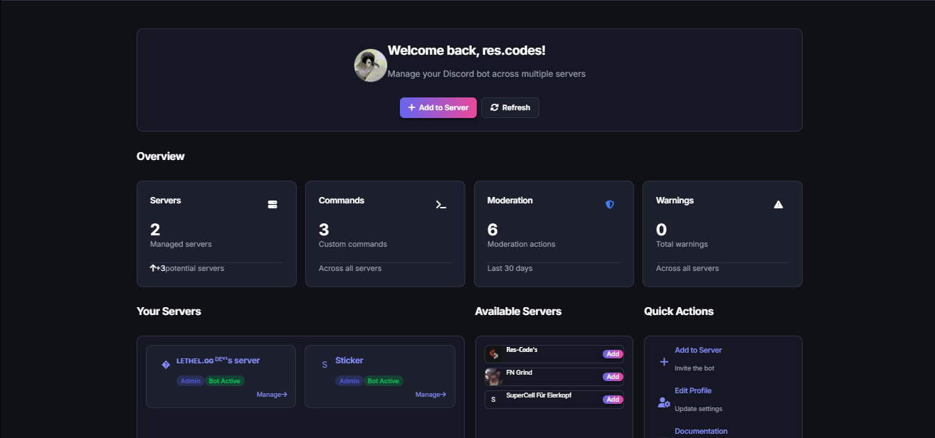 Dashboard Preview